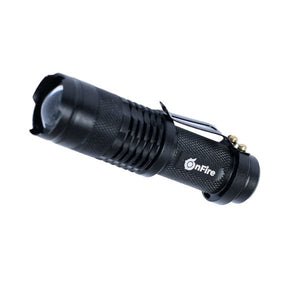 LED-Mini Taschenlampe mit 3 Modi+Zoom OnFire Shop