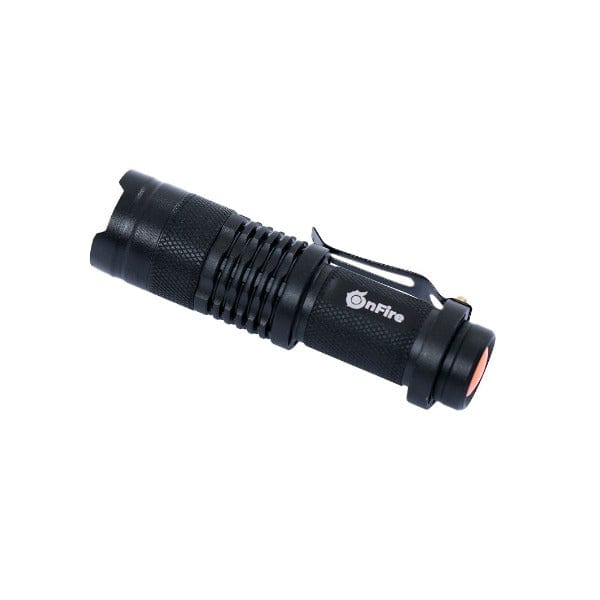 Militärische taktische Taschenlampe Mini Pocket 3 Betriebsmodi LED XPE COB  schwarz 