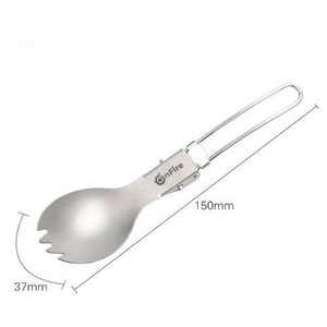 Ultraleichter faltbarer Titan-Spork (Two in One) | OnFire OnFire Shop