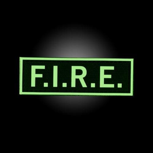 "F.I.R.E." (7,8 x 2,5 cm) FireFighter Patch | FireZone