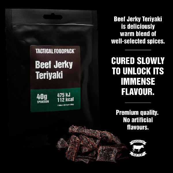 Beef Jerky Teriyaki | Tactical Foodpack