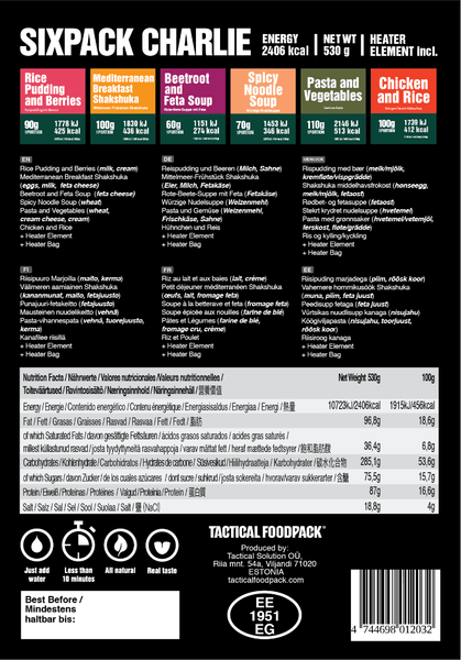 Six Pack CHARLIE | Tactical Foodpack