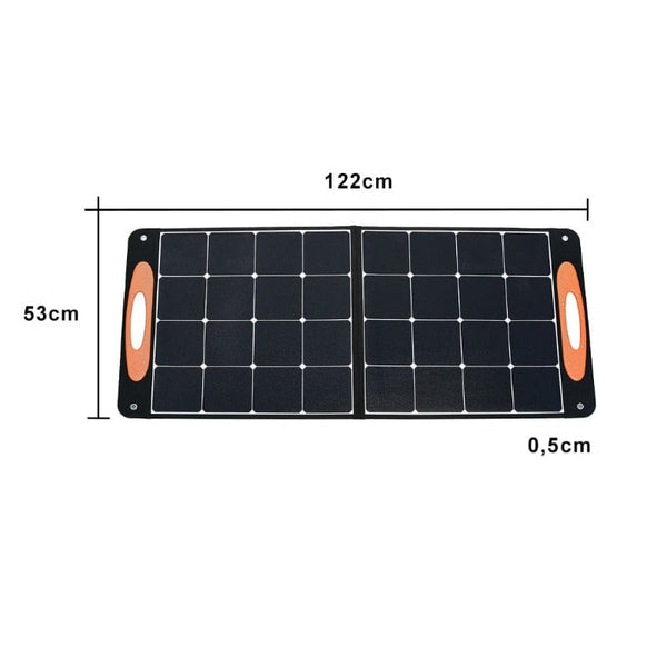 Faltbares, mobiles und leichtes Solarpanel für Camping, Outdoor 100 Watt | OnFire