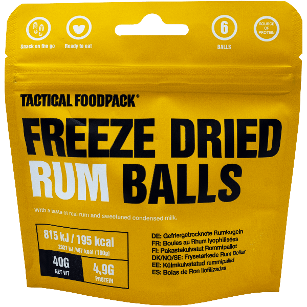 Gefriergetrocknete Rumkugeln / Freeze Dried Rum Balls