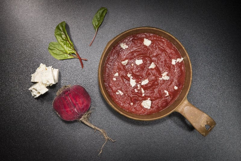 Rote-Beete Suppe mit Feta / Beetroot and Feta Soup