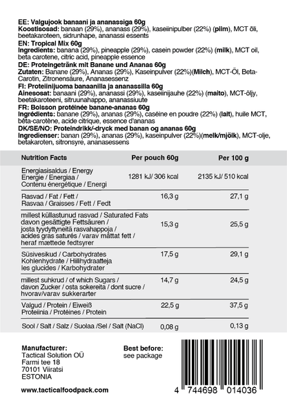 1 Mahlzeitenration FOXTROT | 1 Meal Ration FOXTROT | Tactical Foodpack