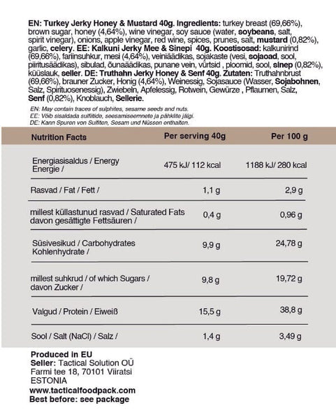 3 Mahlzeitenrationen INDIA | 3 Meals Ration INDIA | Tactical Foodpack