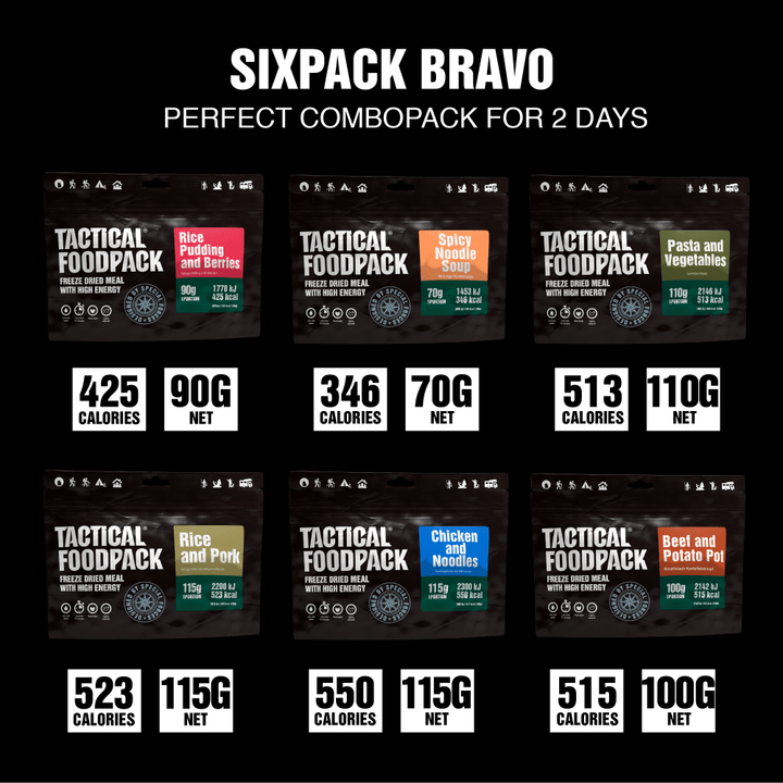 Six Pack BRAVO | Tactical  Foodpack