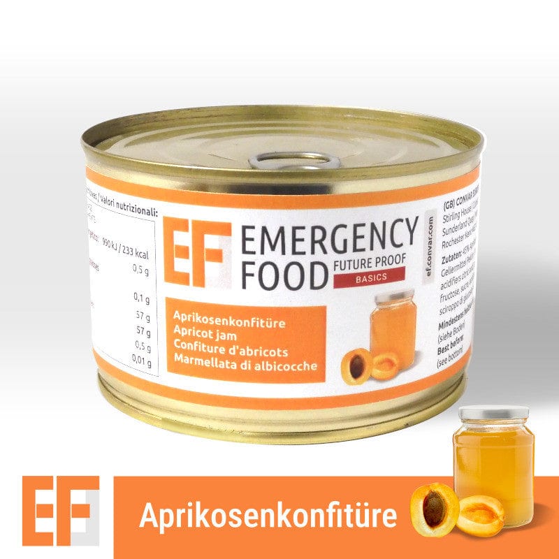 Emergency Food Basics Aprikosen Konfitüre (400g)