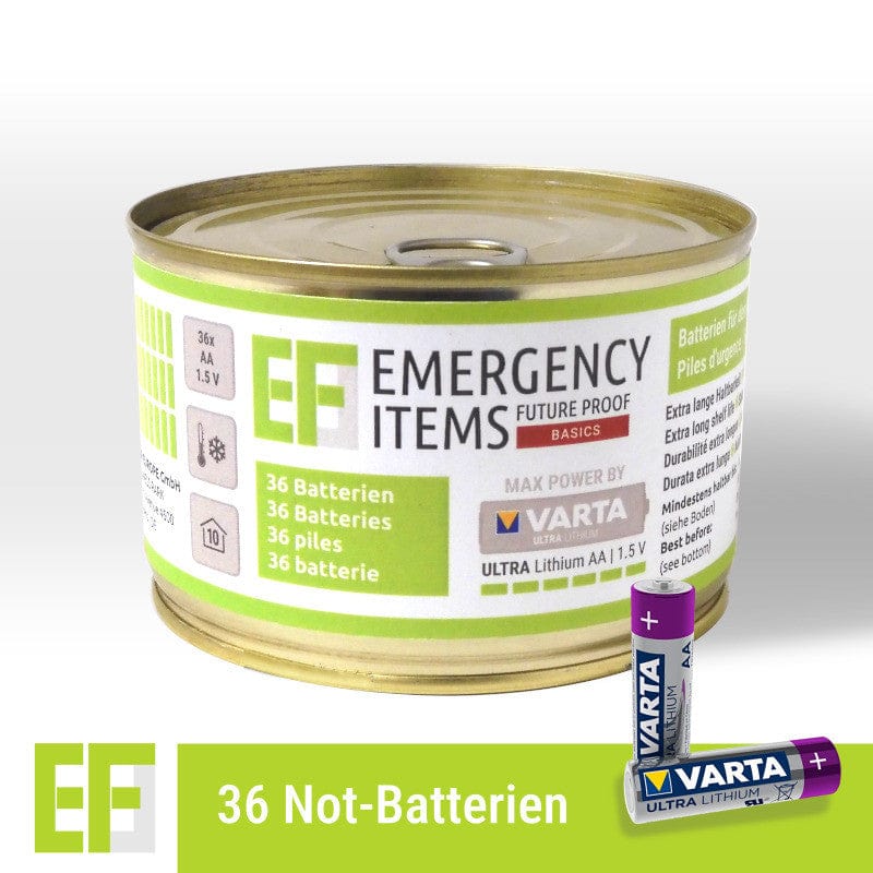 EF BASICS Ultra Lithium AA 1,5 V Batterien (36 Stück) | CONVAR