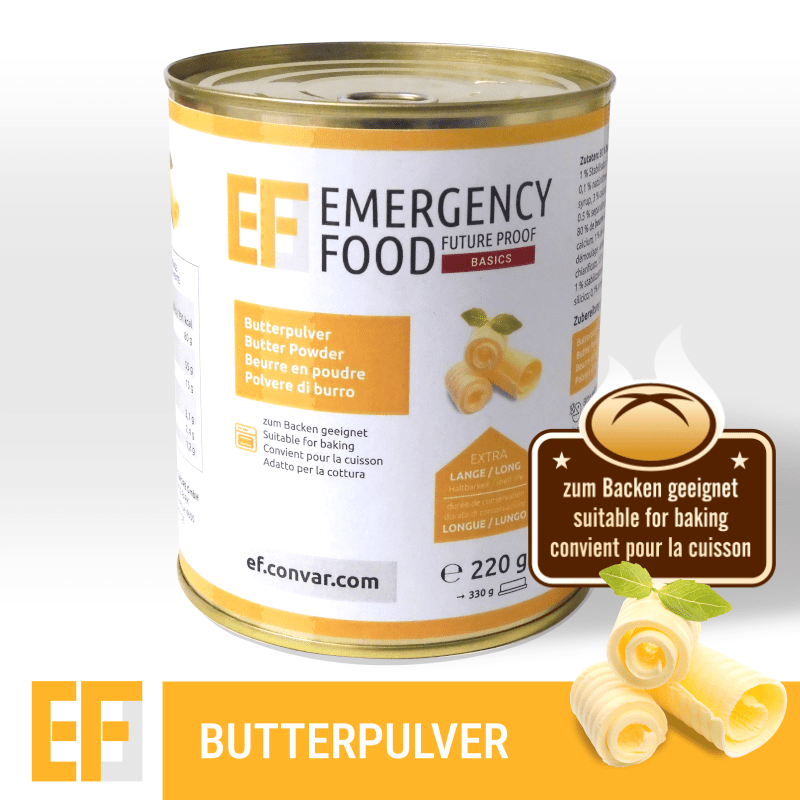 Emergency Food Basics Butterpulver (220g)