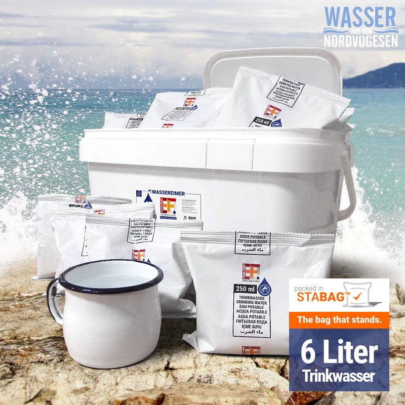 Emergency Food Wassereimer 6L (24 x 250ml) Notvorrat | CONVAR