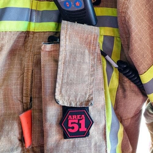 AREA 51 HEXAGON FireFighter Patch (4 x 4,7 cm) | FireZone