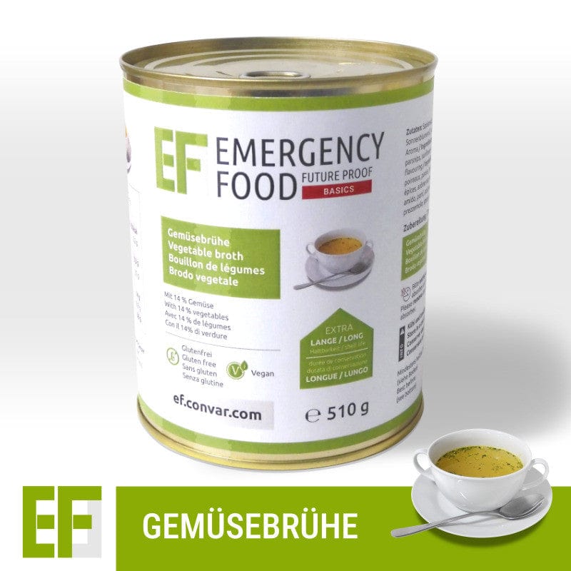 Emergency Food Basics Gemüsebrühe (510g) | CONVAR