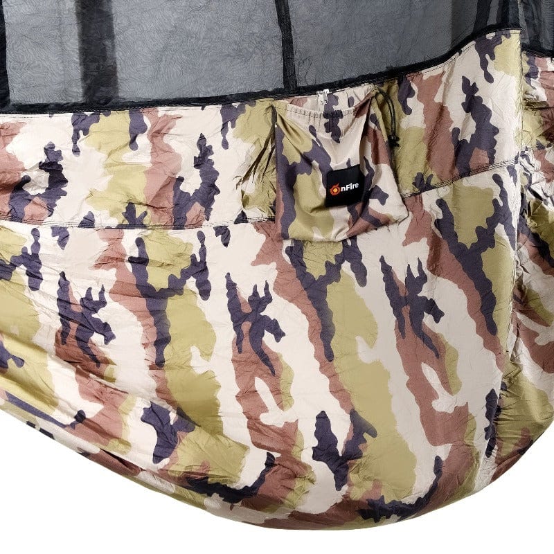 extra große hängematte OnFire XXL Extra große Hängematte mit Moskitonetz Camouflage