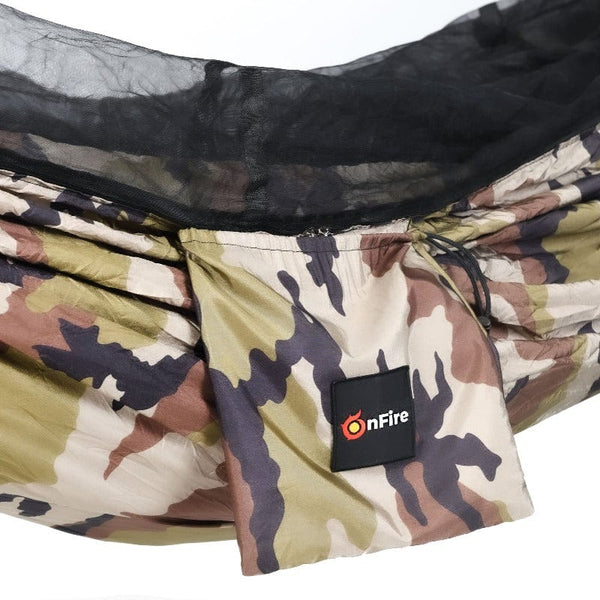 XXL Extra große Hängematte mit Moskitonetz im Camo-Look   | OnFire