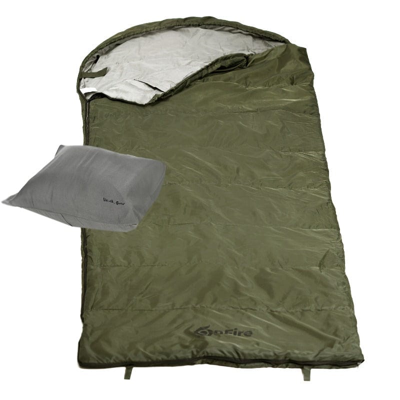 schlafsack stopfen OnFire Leichter OnFire Envelope Schlafsack mit gratis Kopfkissen